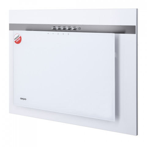 Okap AKPO WK-4 NERO LINE 2.0 60 BIAŁY T300 Liniowy LED/Siłownik - Galeria zdjęcie 4