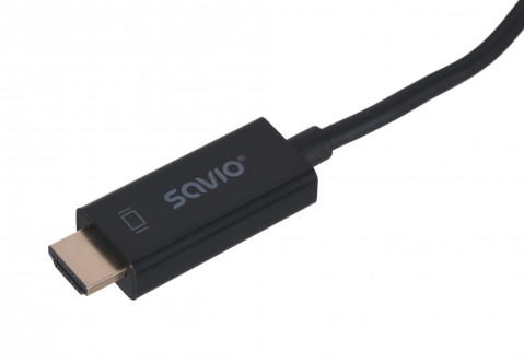 Savio kabel 1,5m displayport męskie - hdmi a męskie cl-56 - Galeria zdjęcie 2
