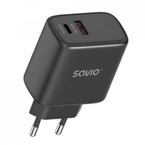 SAVIO ŁADOWARKA SIECIOWA 30W QUICK CHARGE LA-06/B - Galeria zdjęcie 5
