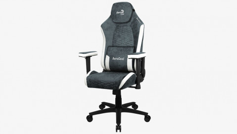 FOTEL AEROCOOL CROWN AeroSuede STEEL BLUE - Galeria zdjęcie 7