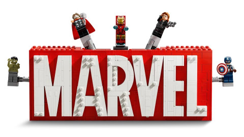 LEGO MARVEL SUPER HEROES 76313 Logo MARVEL z minifigurkami - Galeria zdjęcie 4
