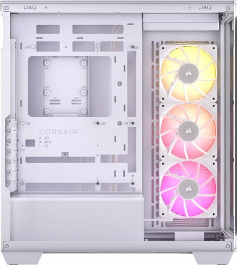 iCUE LINK 3500X RGB Tempered Glass Mid-Tower, White - Galeria zdjęcie 4