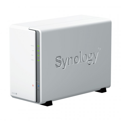 NAS Synology DS223j; Tower; 2x (3.5" SATA HDD); Realtek RTD1619B; ,1 GB DDR4, 1x 1GbE RJ-45 - Galeria zdjęcie 2