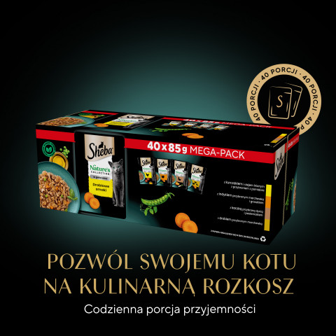 SHEBA Nature's Collection Drobiowe Smaki w galaretce - mokra karma dla kota - 40x85 g - Galeria zdjęcie 3