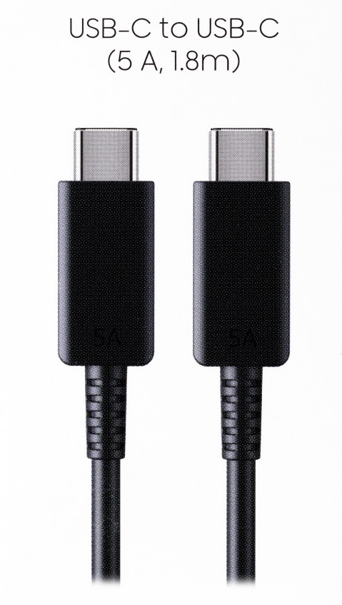 Kabel Samsung EP-DX510JB USB-C/USB-C 1,8m 5A, czarny - Galeria zdjęcie 1