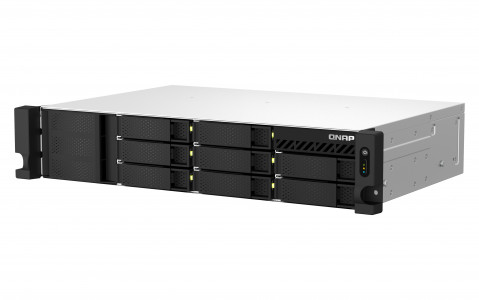 Qnap TS-864eU-RP-8G, 2U, 8 x 2.5"/3.5" SATA, Intel Celeron N5095 4C/4T, 8 GB DDR4 onboard not expandable, 2 x 2.5GbE, Redundant PSU - Galeria zdjęcie 5