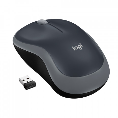 Mysz Logitech M185 bezprzewodowa, szara - Galeria zdjęcie 1