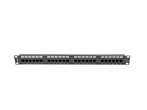 LANBERG PATCH PANEL 24 PORT 1U KAT.6 UTP CZARNY - Galeria zdjęcie 3