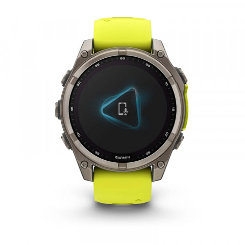 Zegarek Garmin Fenix 8 Solar Sapphire Żółty - Galeria zdjęcie 6