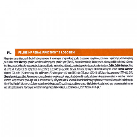 PURINA PVD Feline NF Renal Function ST/OX Łosoś - mokra karma dla kota - 10x85 g - Galeria zdjęcie 4