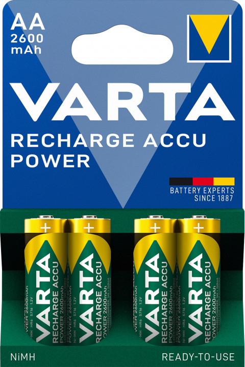 VARTA AKUMULATOR HR6/AA 2600MAH READY2USE 4 SZT. - Galeria zdjęcie 2