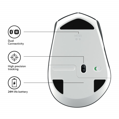 Logitech® M720 Triathlon Mouse - 2.4GHZ/BT - EMEA - Galeria zdjęcie 5