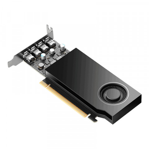 PNY NVIDIA A400 4GB GDDR6 64-bit, Low Profile, PCIe 4.0 x8, Single slot, 4 x Mini DisplayPort 1.4a, 50W, LP bracket, small box - Galeria zdjęcie 3