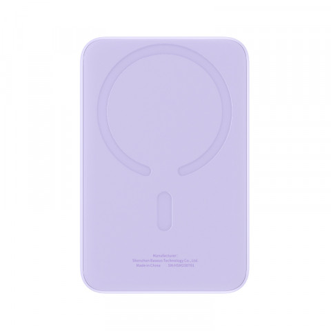 Powerbank Baseus Magnetic Mini Air Wireless 10000mAh 20W+kabel USB C-USB C (fiolet) - Galeria zdjęcie 7