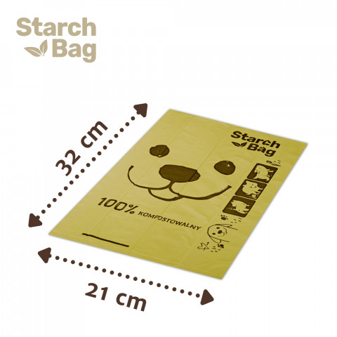 STARCH BAG - bioworki na odchody - 15 szt. - Galeria zdjęcie 2