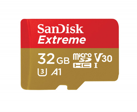 SANDISK EXTREME microSDHC 32 GB 100/60 MB/s A1 C10 V30 UHS-I U3 - GoPro - Galeria zdjęcie 1