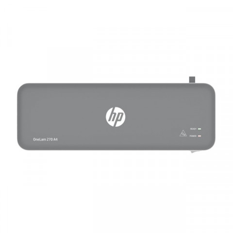 HP Laminator ONELAM 270, A4, na gorąco + 5 folii: A4/80 mic, szary - Galeria zdjęcie 2