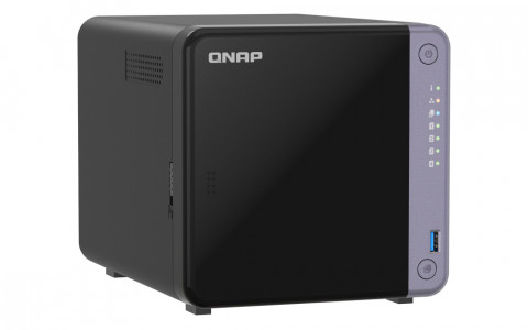 Qnap TS-432X-4G, Tower, 4 x 2.5"/3.5" SATA, AnnapurnaLabs Alpine AL524 4C, 4GB (Max. 16GB) DDR4 SODIMM, 2 x 2.5GbE, 1 x 10GbE SFP+, 2 x USB 3.2 Gen, adapter 90W - Galeria zdjęcie 4