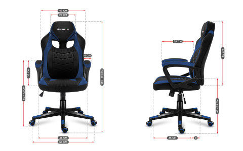 Fotel gamingowy HZ-Force 2.5 Blue Mesh - Galeria zdjęcie 7