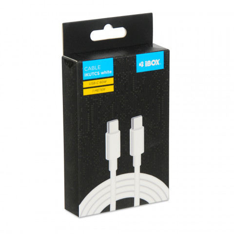 IBOX KABEL IKUTCS1W USB-C 60W SILICON 1M WHITE - Galeria zdjęcie 9