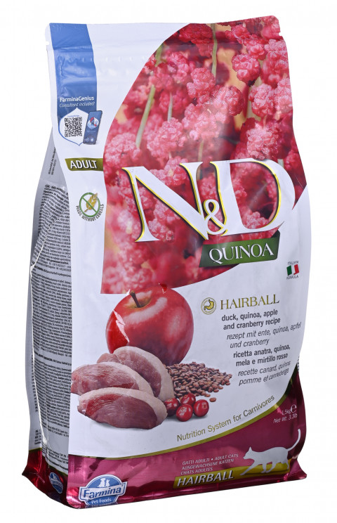 FARMINA N&D Quinoa Hairball - sucha karma dla kota - 1.5 kg - Galeria zdjęcie 5