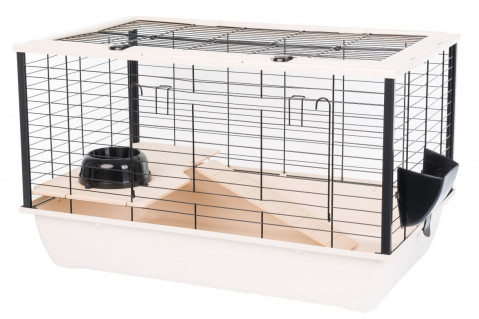 INTER-ZOO Bunny 80 De Luxe beżowa - klatka dla królika i gryzoni - 78 x 48 x 50cm - Galeria zdjęcie 1