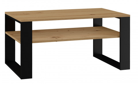 Stolik ława MODERN 1P 90x58xH50 artisan/czerń - Galeria zdjęcie 1