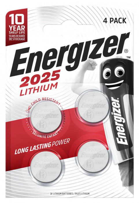 ENERGIZER BATERIE SPECJALISTYCZNE CR2025 4 SZTUKI - Galeria zdjęcie 1