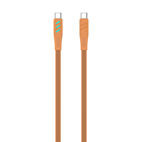 Kabel do ładowania Havit Typ C CB6254 pomarańczowy - Galeria zdjęcie 1