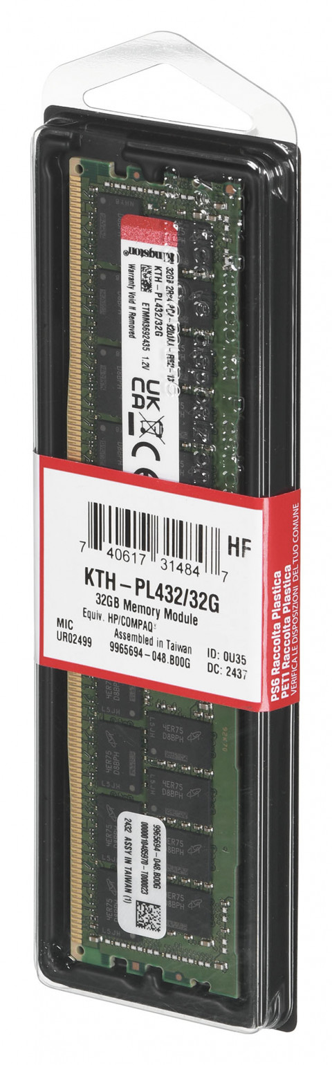 Pamięć Kingston dedykowana do HPE/HP 32GB DDR4-3200Mhz Reg ECC Module - Galeria zdjęcie 3