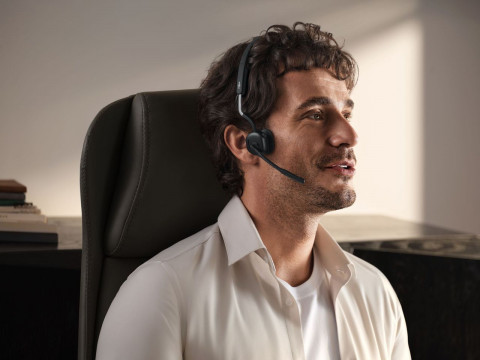 Słuchawki bezprzewodowe kostne Shokz OpenMeet mic-ANC USB-C czarne - Galeria zdjęcie 9
