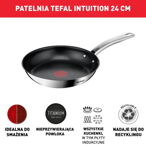 Patelnia TEFAL Intuition 24 cm B8170444 - Galeria zdjęcie 3