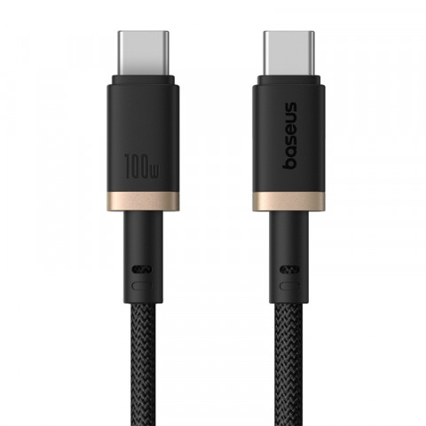 Kabel Baseus Dura Typ C-Typ C 100W 1m czarno-złoty - Galeria zdjęcie 4