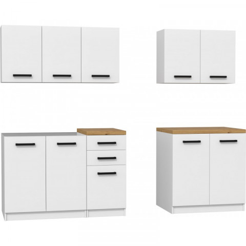KUCHNIA SET 2M BIAŁY MAT, BLAT ARTISAN - Galeria zdjęcie 5