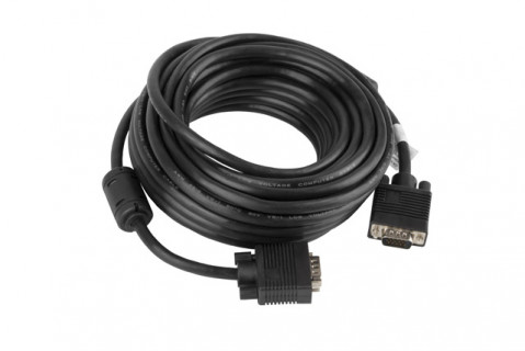 Lanberg kabel vga m/m 10m, ekran, ferryt, czarny ca-vgac-10cc-0100-b - Galeria zdjęcie 2
