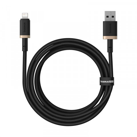 Kabel Baseus Dura 2.4A 2m (czarno-złoty) - Galeria zdjęcie 1