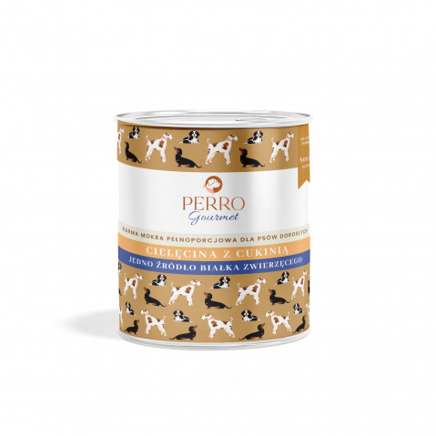 PERRO Gourmet Cielęcina z cukinią - mokra karma dla psa - 800g - Galeria zdjęcie 1