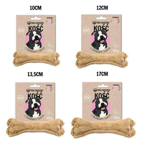PAKA ZWIERZAKA Kość z dodatkiem żwacza M 12 cm - przysmak dla psa - 55g - Galeria zdjęcie 2