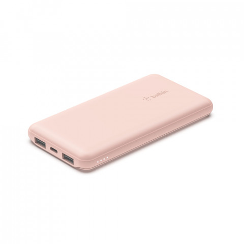 Powerbank Belkin BoostCharge Power Bank 10K 2xUSB-A + 1xUSB-C 10000mAh 15W Rose Gold - Galeria zdjęcie 2