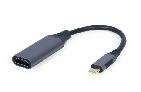 GEMBIRD ADAPTER USB TYP-C DO HDMI SZARY, 15CM - Galeria zdjęcie 1