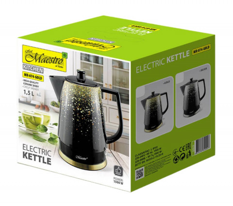 Czajnik elektryczny ceramiczny MAESTRO MR-074-GOLD - Galeria zdjęcie 2