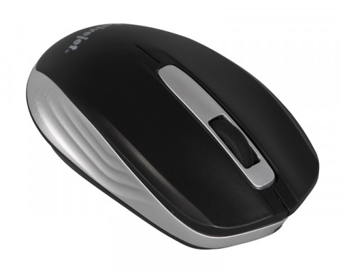 Activejet AMY-313 Mysz bezprzewodowa USB (optyczna; 1200 DPI; czarno-srebrna) - Galeria zdjęcie 4