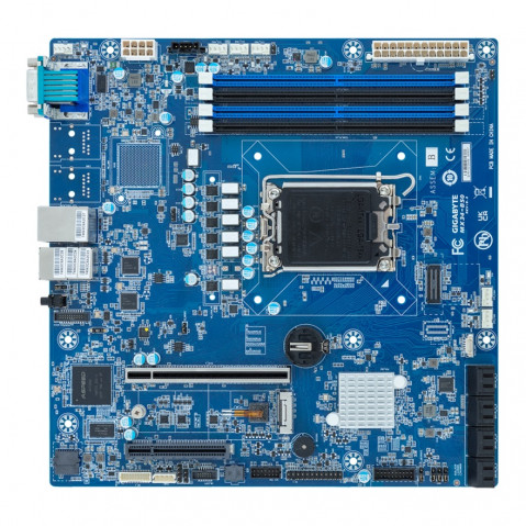 Płyta główna Gigabyte MX34-BS0(MR) 1x LGA1700 Intel Xeon E-24XX C262 (4x DIMM, 8x SATA, 1xM.2, 2x1Gbe, IPMI, mATX) - Galeria zdjęcie 1