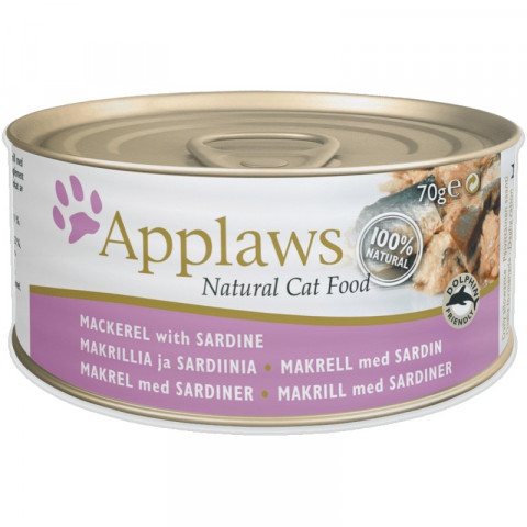 APPLAWS CAT Makrela i sardynki 70g - Galeria zdjęcie 1