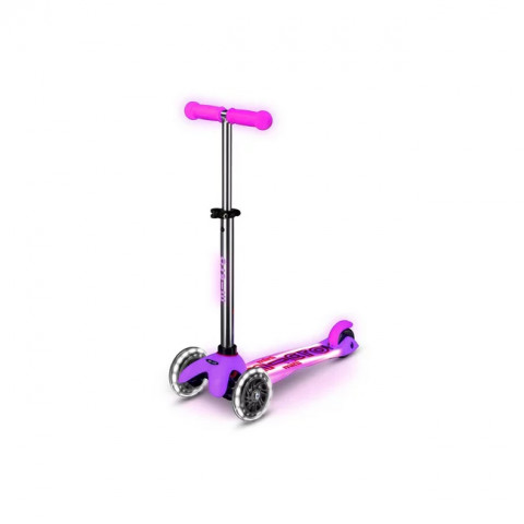 Hulajnoga Mini Micro Deluxe Glow LED Plus Frosty Pink - Galeria zdjęcie 2