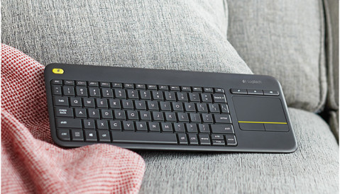 Klawiatura Logitech K400 plus bezprzewodowa, czarna - Galeria zdjęcie 5