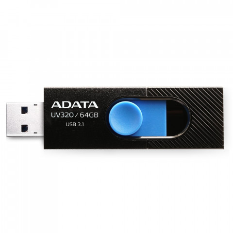 ADATA FLASHDRIVE UV320 64GB USB3.1 Black-Blue - Galeria zdjęcie 2