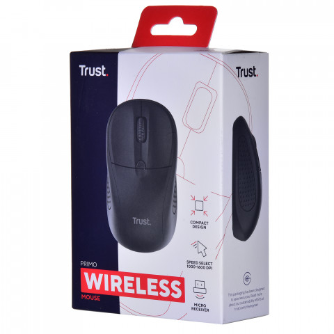Mysz TRUST Primo Wireless Mouse matt black (24794) - Galeria zdjęcie 12