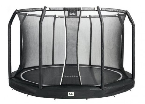 Trampolina Premium Ground Combo 366cm Czarna - Galeria zdjęcie 1