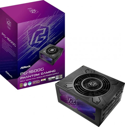 Zasilacz ASRock PHANTOM GAMING 1600W 80 Plus Gold (90-UXP160-GFEAAB) - Galeria zdjęcie 1